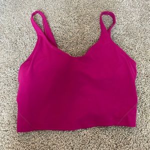 lululemon raspberry pink align tank